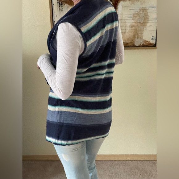 Eddie Bauer Cascade vest open front sweater vest size M 100% cotton BNWT - Picture 14 of 15